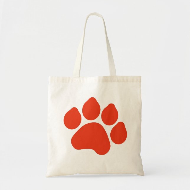 Red Paw Print Bag (Front)