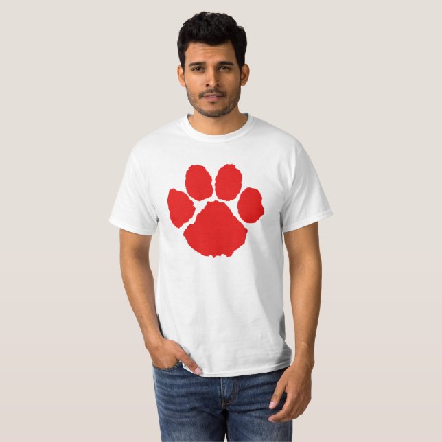 Red Paw T-Shirt (Front Full)