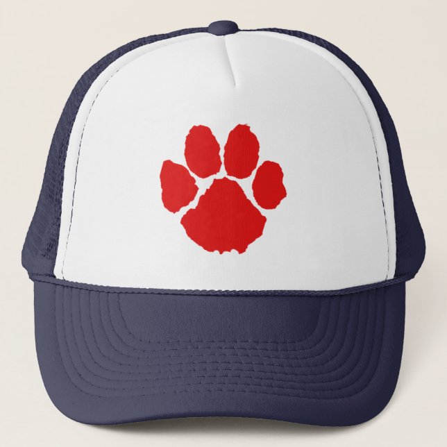 Red Paw  Trucker Hat (Front)