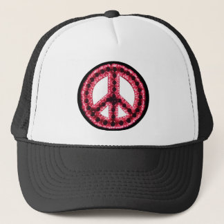 red peace hat