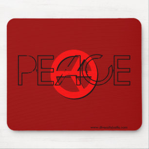 Red Peace Mousepad