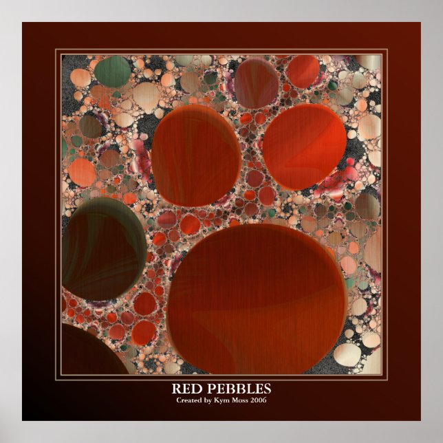 Red Pebbles Poster 40in (Front)