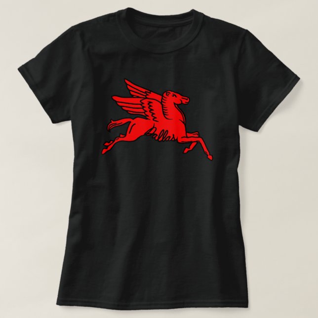 Red Pegasus Dallas Texas  T-Shirt (Design Front)
