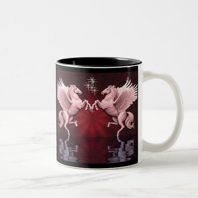 Red Pegasus Reflections Coffee Mug (Right)