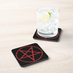 Red Pentagram Coaster