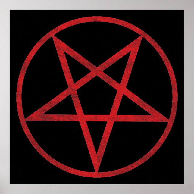 Red Pentagram Poster (Front)