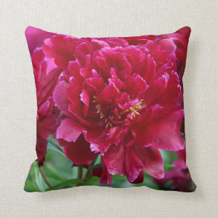 Red Peony Pillow