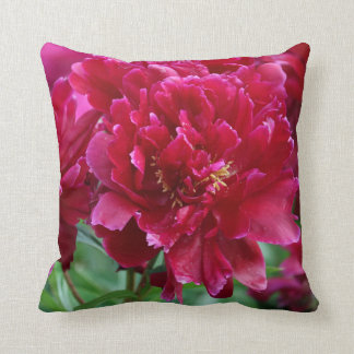 Red Peony Pillow