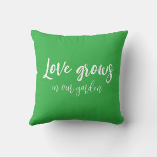 Red Peony Solid Back Throw Pillow