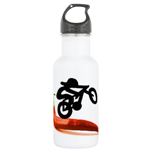 Red Pepper Bike Rider 532 Ml Water Bottle (Front)