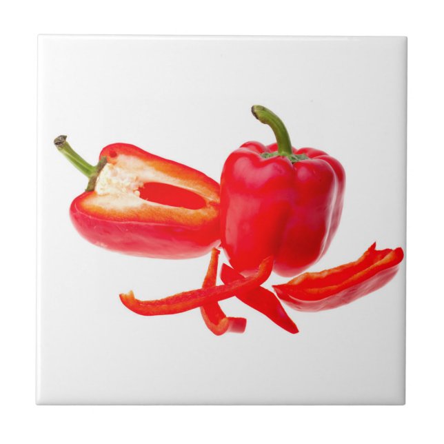 Red pepper ceramic tile (Front)
