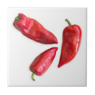 Red pepper ceramic tile