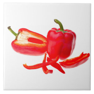 Red pepper ceramic tile
