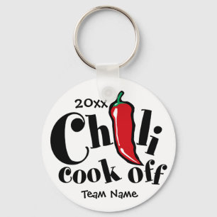 Red Pepper Chilli Cook Off Contest Key Ring
