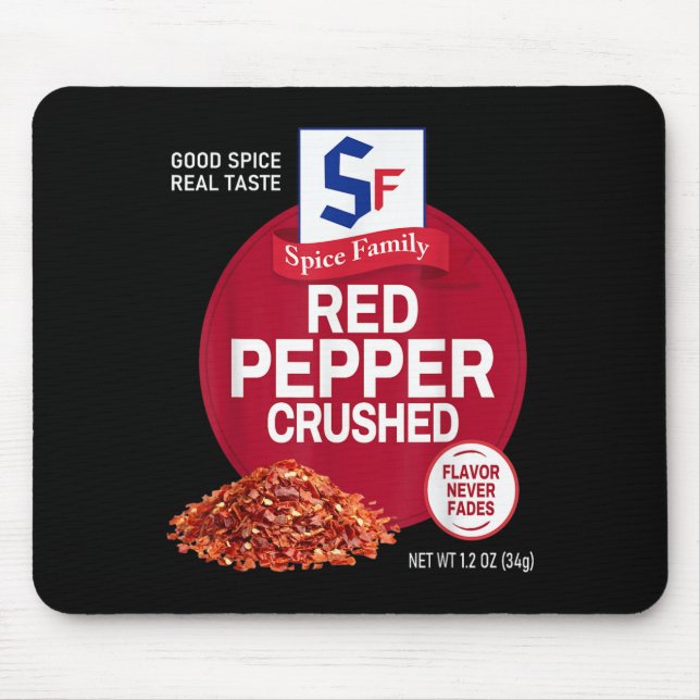 Red Pepper Crushed Sce Group Family Matching Hallo Mouse Pad (Front)