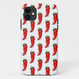 Red Pepper Diva Cartoon Pattern iPhone 11 Case