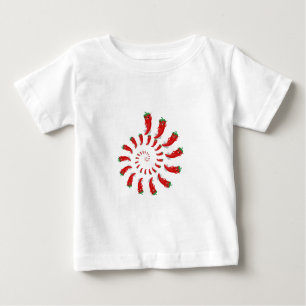 Red Pepper Diva Spiral Baby T-Shirt