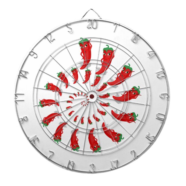 Red Pepper Diva Spiral Dartboard (Front)