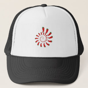Red Pepper Diva Spiral Trucker Hat