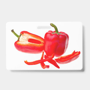 Red pepper ID badge