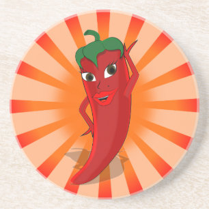 Red Pepper Superstar Coaster