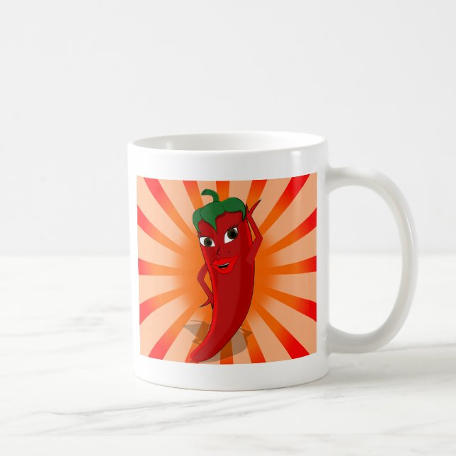 Red Pepper Superstar Coffee Mug (Right)