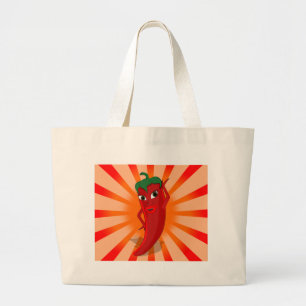 Red Pepper Superstar Large Tote Bag