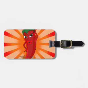 Red Pepper Superstar Luggage Tag