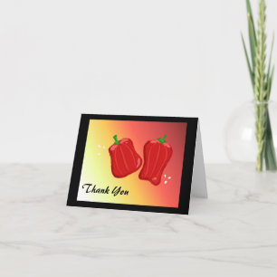Red Pepper  Thank You Card