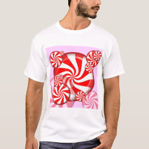 RED PEPPERMINT CHRISTMAS HOLIDAY CANDY T-Shirt