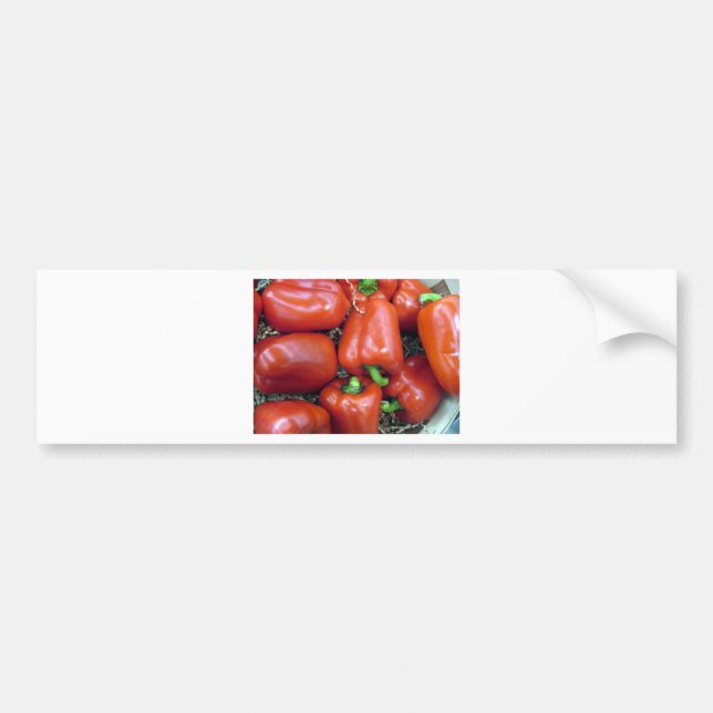 Red Peppers Bumper Sticker (Front)