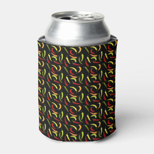 Red Peppers Cinco de Mayo Mexican Hot Spicy Food Can Cooler