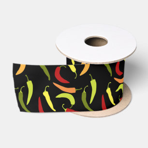 Red Peppers Cinco de Mayo Mexican Hot Spicy Food Satin Ribbon