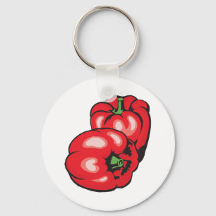 red peppers key ring
