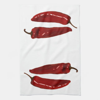 red peppers tea towel