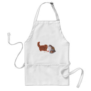 Red Persian and Calico Persian w/Ornament Standard Apron