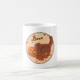 Red Persian Cat Halloween Coffee Mug