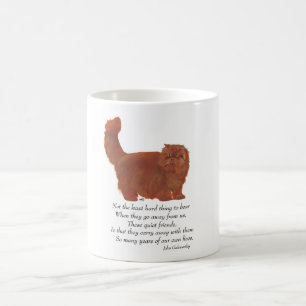 Red Persian Cat Rainbow Bridge Coffee Mug