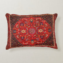 Red Persian Rug from Mashhad