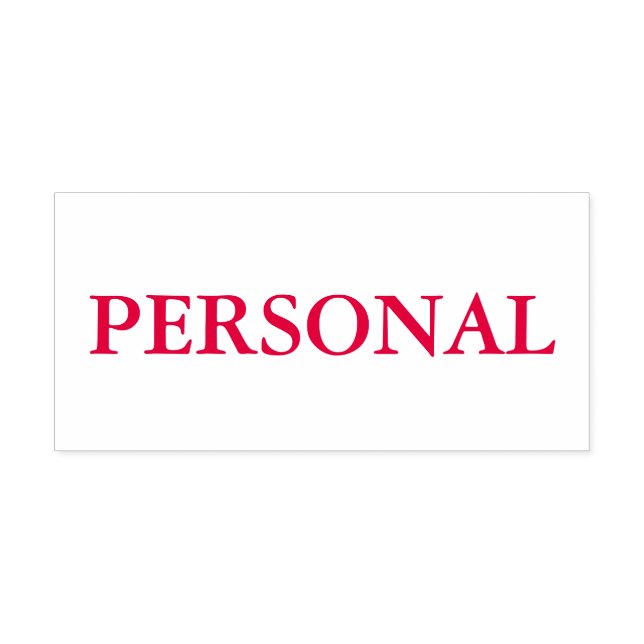 Red Personal Self-inking Stamp (Design)