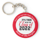 Red Personalised High School Class of 2022