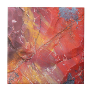 Red Petrified wood detail, Arizona Ceramic Tile