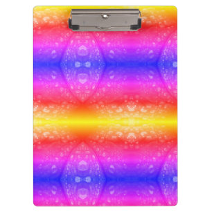 Red Petunia Ikat 4 Ipanema Clipboard