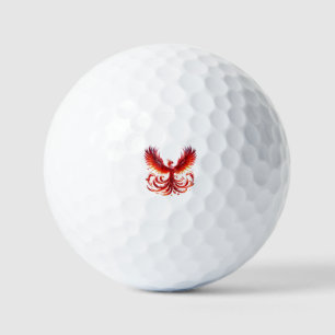 Red Phoenix Golf Balls