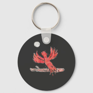 Red Phoenix Key Ring