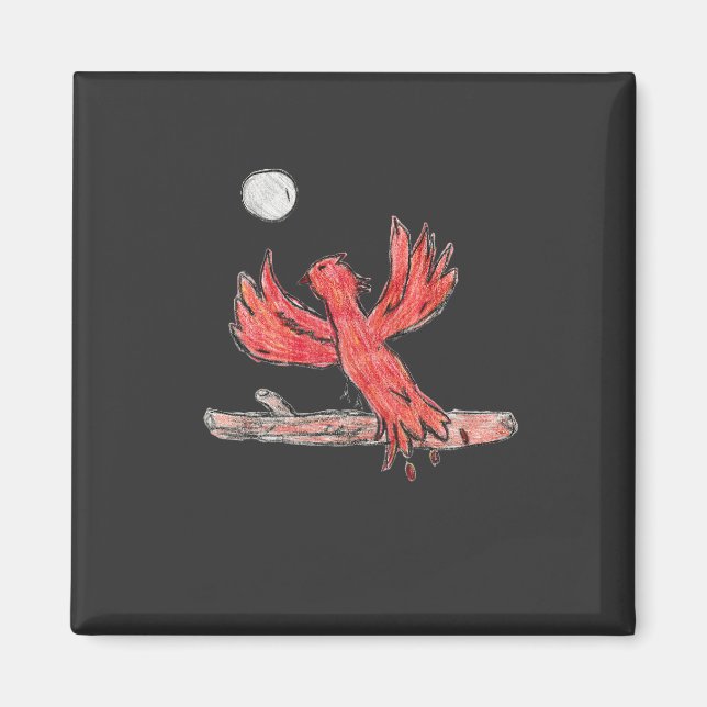 Red Phoenix  Magnet (Front)