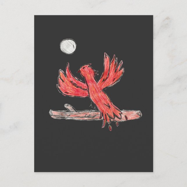 Red Phoenix  Postcard (Front)