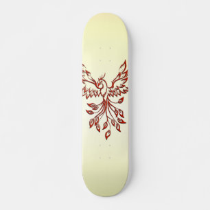 Red Phoenix Rises Skateboard