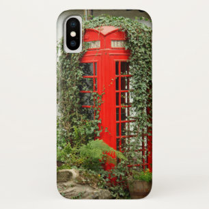 Red phone box iPhone x case