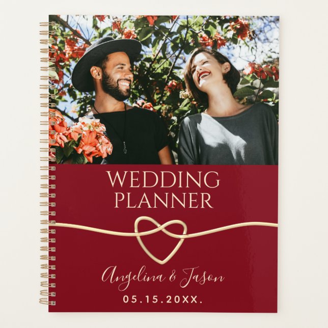 Red Photo Wedding Planner (Front)